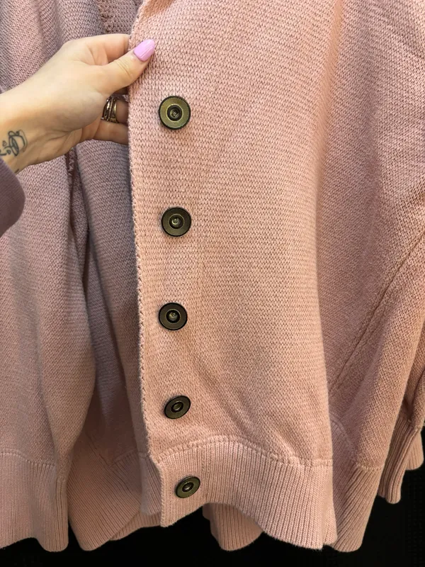 Free People Chamomile Oversize Cardigan in Rose - Image 7