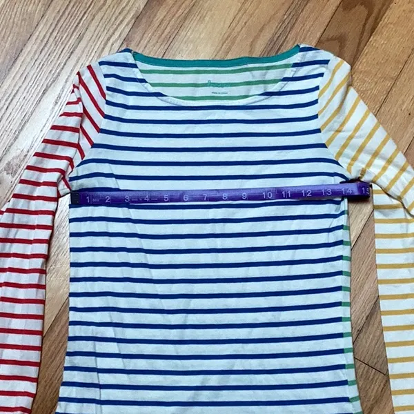 Boden Breton Sophie Hotch Potch Striped Top size 2 - Image 8