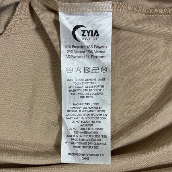 ZYIA Active Monterey Womens S Warm Sand Sleeveless Midi Tank Dress Side Slits - Image 7