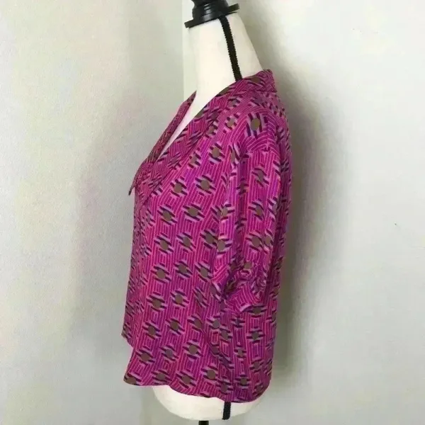ZARA TRF Collection V Neck‎ Button Down Top Sz XS - Image 5