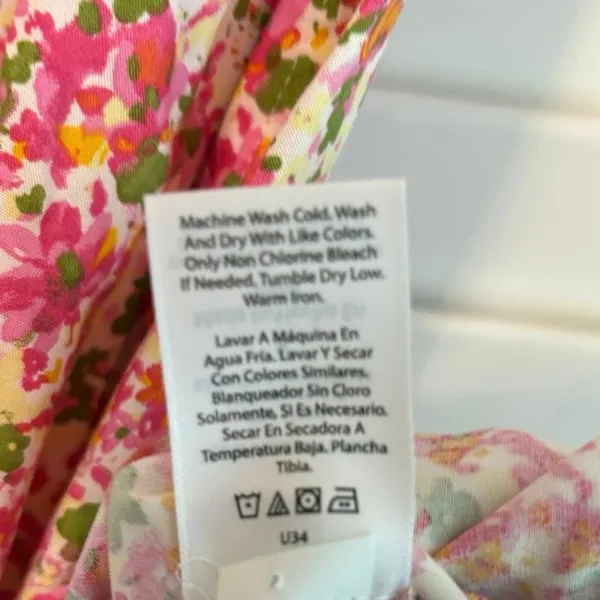 Time‎ & Tru Pink Floral Dress Size Small - Image 9