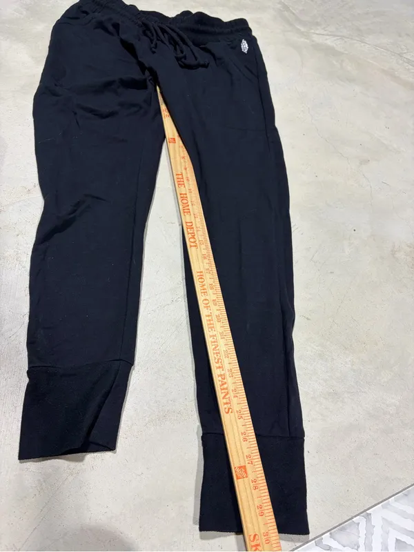 Free people movement FP Black Jogger Sweatpants with Drawstring medium - Image 3
