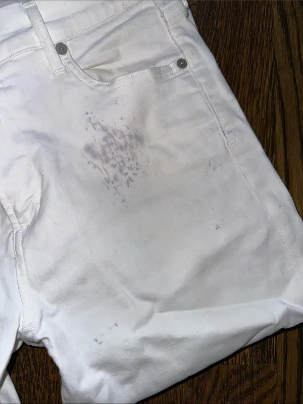 Citizens of Humanity Rocket Crop High-Rise White Skinny Jeans **PEN INK STAIN** - Image 11