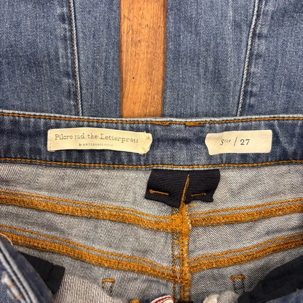 Anthropologie Pilcro High-Rise Wide-Leg Soft Trouser Jeans Size 27 Boho Festival - Image 3