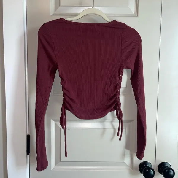 Forever 21 lace up blouse - Image 3