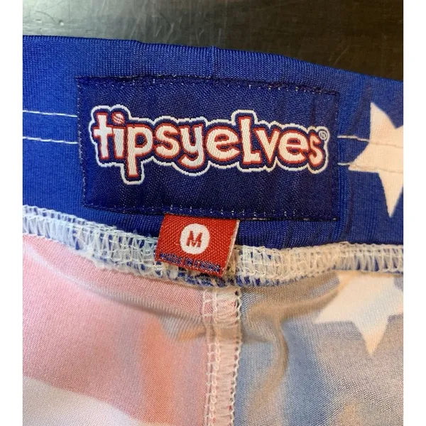 Tipsy Elves Leggings Womens Medium USA Flag Print Stretch Ski‎ Run Patriotic 4th - Image 5