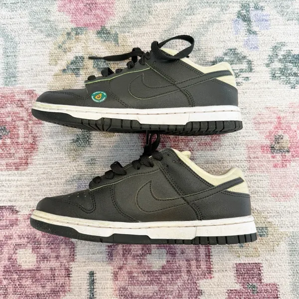 Nike Womens Dunk Low LX Avocado Shoes Size 5.5 DM7606 300 Black Green EUC - Image 4