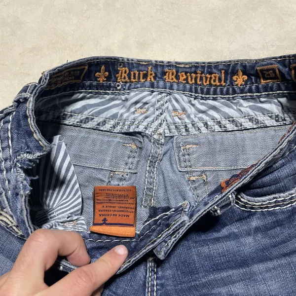 Buckle Rock Revival Women's Jeans SZ 26 Jamila Bootcut Distressed Grunge Punk - Image 9