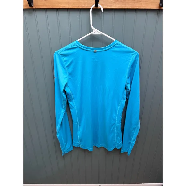 Nike Dri Fit Running Long Sleeve Shirt Women's Size Small Blue Athletic Top‎ - Image 4