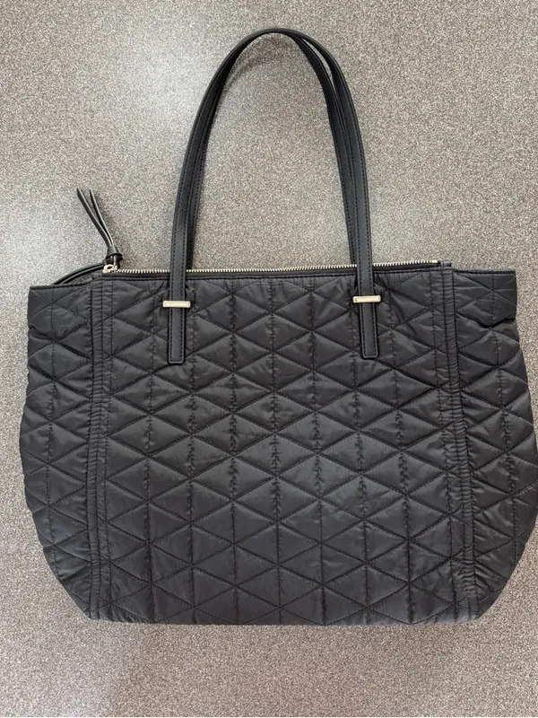 Kate Spade Black Wilson Road Quilted Talya Tote Purse Double Strap - Image 2