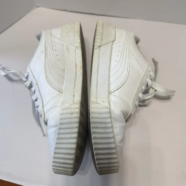 Puma Carina‎ Women's Athletic Sneakers Tennis Shoes Size 7.5 White Platform - Image 5