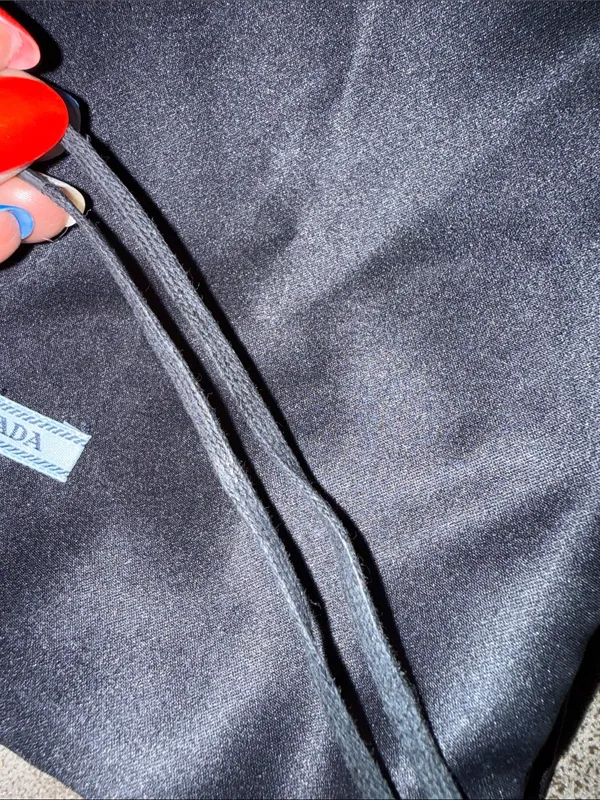 Prada Dark Charcoal Polyester Dust Bag - Image 5