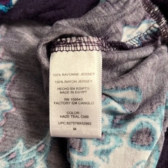 Daisy‎ Fuentes Purple with White and Blue Flowers size medium - Image 6