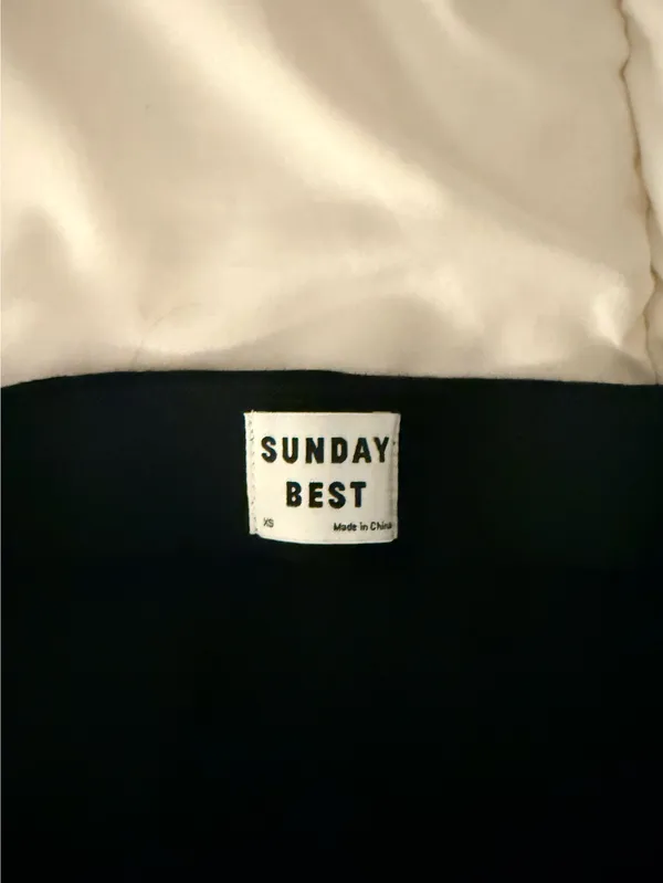 Sunday Aritzia Best Skirt Black Mini XS High Waisted - Image 2