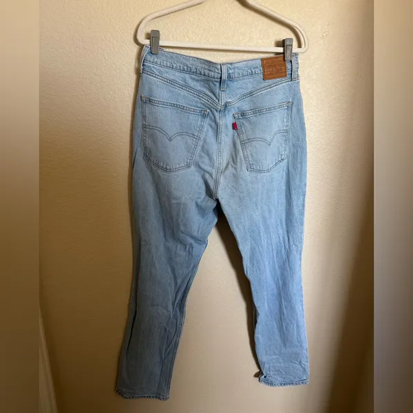 Levi's 70s high slim straight light jeans size‎ 32 light wash - Image 7