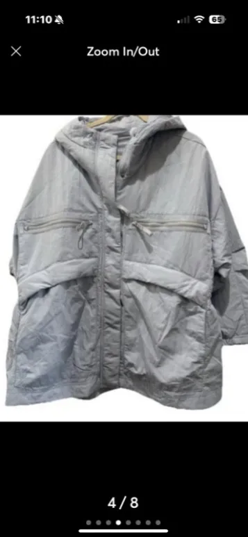 Free People Movement Billie Boxy Insulated Lightweight Hooded Jacket. Size M/L - Image 4