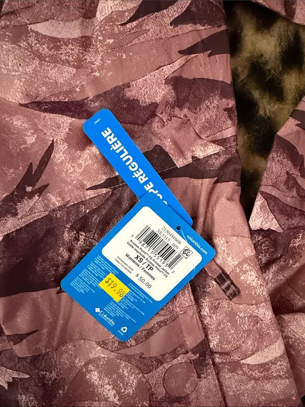NWT Columbia Mauve Pink Camo Lightweight Jacket - Image 3