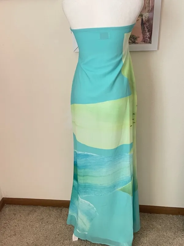 Peppermayo Darcy Maxi Dress in Turquoise Floral US 4 - Image 5