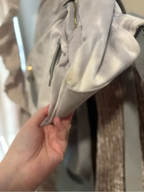 Women’s Light Gray Mini Backpack - Image 3
