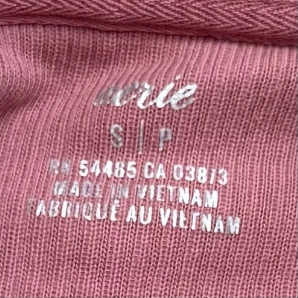 Aerie Oversized Beyond Ribbed Quarter‎ Zip Pullover Sweater Pink Cozy S - Image 7