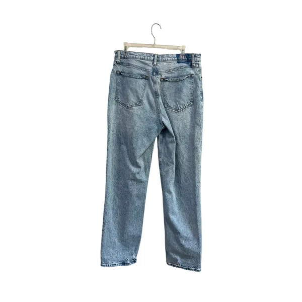 Abercrombie 90s Straight Jeans Ultra High Rise‎ Light Wash Denim Size 31/12 - Image 2