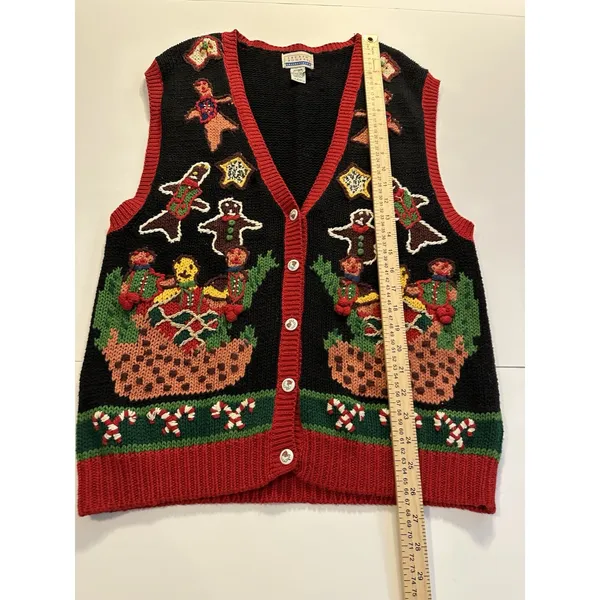 Christmas Vest Lauren Rodger's Collectibles Size Medium New Without Tags - Image 5