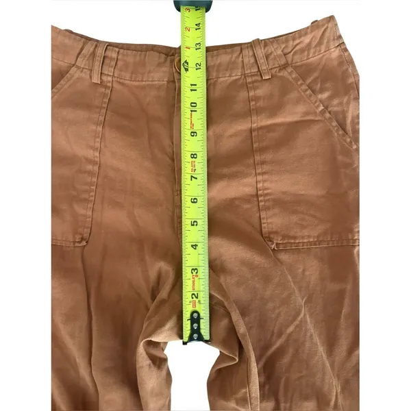 Le Lis Collection Cargo Pants Straight Leg Rust Orange Cotton Womens Medium - Image 9