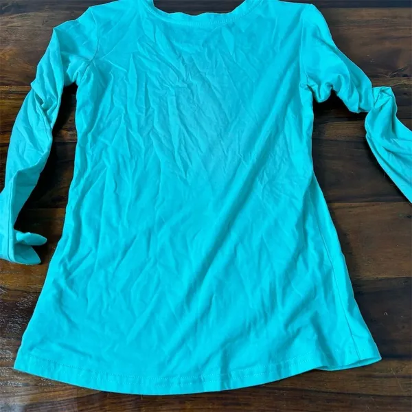 Natural Uniforms Women's Long Sleeve Green Crew Neck‎ Top Size S - Image 4