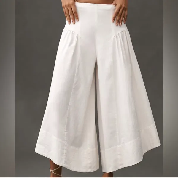 Anthropologie Linen Extended waist pants NWT - Image 2