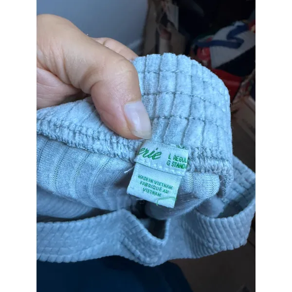 Aerie Gray Groove On Ribbed Velour Flare Sweatpants - Image 4