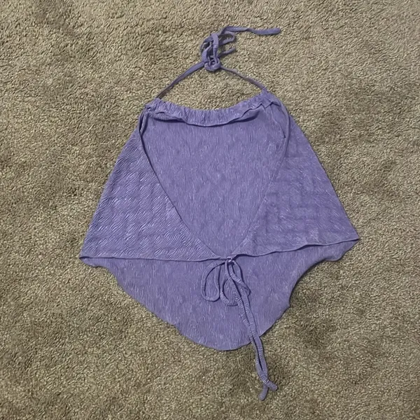 Urban Outfitters Top y2k handkerchief purple top s - Image 3