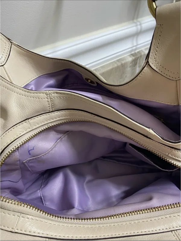 Coach Madison Maggie large Shoulder Tote Creamy Leather Hobo Bag w/2 Hang Tags - Image 7