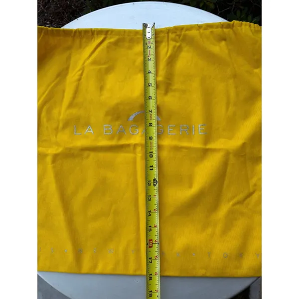 La Bagagerie Paris Yellow Drawstring Dust Bag Large‎ Handbag Storage Pouch 18x22 - Image 6