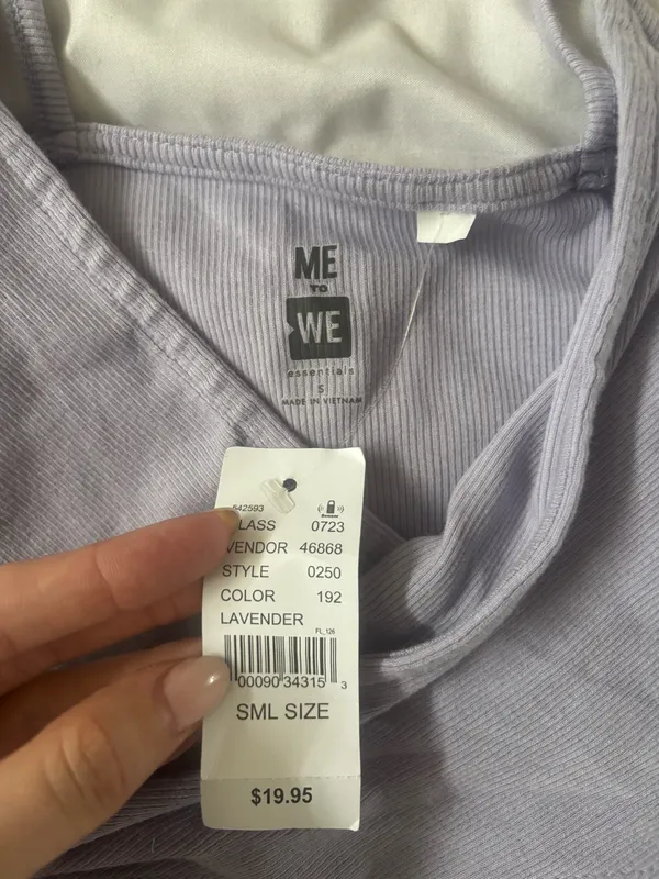 Pacsun Purple Crop Tank  - Image 2