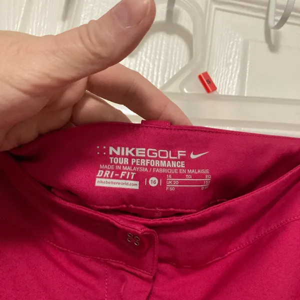 *Nike Golf Tour Performance Hot Pink Fuchsia Size 16 Dri-Fit Skorts #J - Image 2