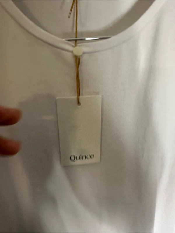NWT Quince Flowknit breeze tee white large - Image 3