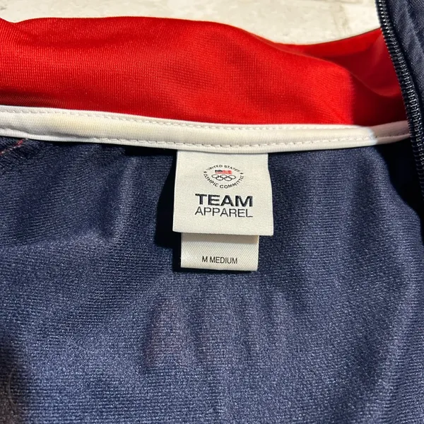 Team USA Jacket Navy and Red Jacket Blue Size M - Image 4