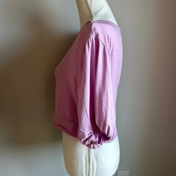 Free People Movement Purple T-Shirt Flowy Oversized Workout Top Size XS - Image 3