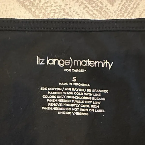 Liz Lange Maternity for Target Black Tank Top Unhookable Straps Size Small - Image 3