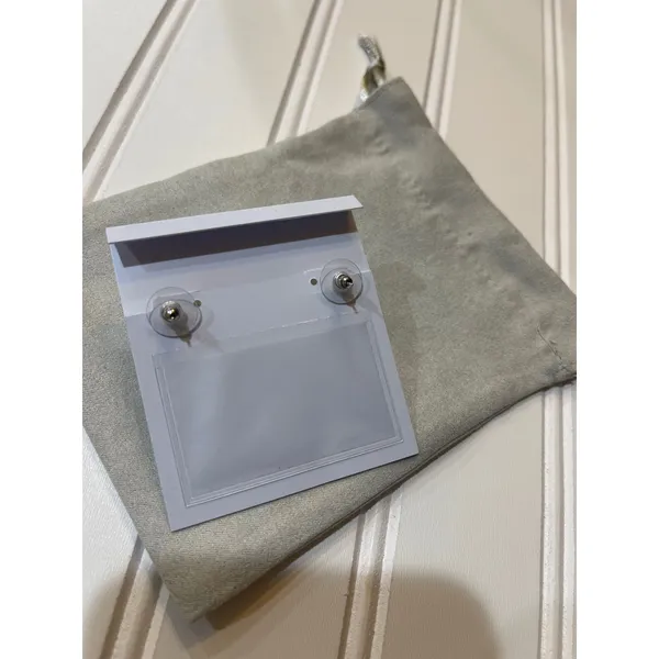 Kendra Scott Krista Lace Huggie Earrings Silver Filigree Openwork NWOT - Image 4