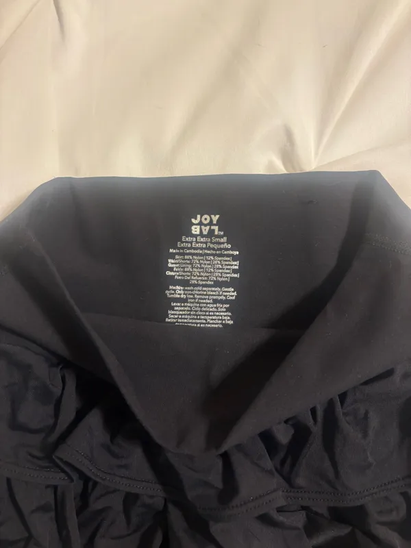 JoyLab, Black, Ruffle, Athletic Skirt, XXS, Never Worn - Image 3