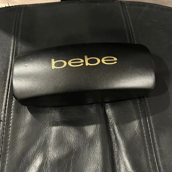 Bebe black and Leopard Print eyeglasses. These are FRAME AND HARD CASE ONLY - Image 2