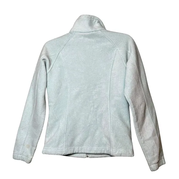 Columbia Jacket Womens Medium Light Blue XL6445 Full Zip Fleece Outdoors Hiking - Image 2