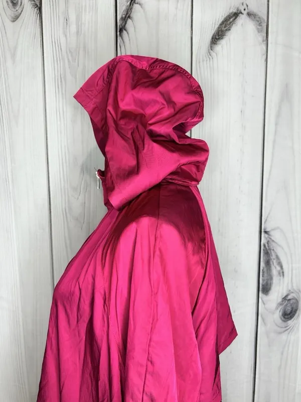 Chicos Zenergy Women's Hooded Nylon Blend Full Zip Jacket Sz 3 (16/18) Pink - Image 5