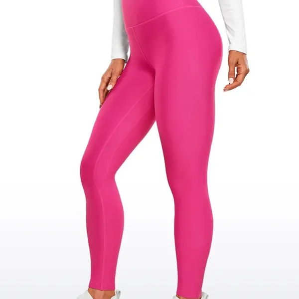 CRZ YOGA Thermal Fleece Lined Leggings 28'' NWTs XS Hibiscus Purple - Image 4