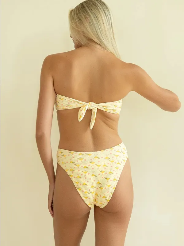 Dippin Daisy’s Lotus Bandeau Top and Taya Cheeky Bottom in Martini Yellow - NWT - Image 4
