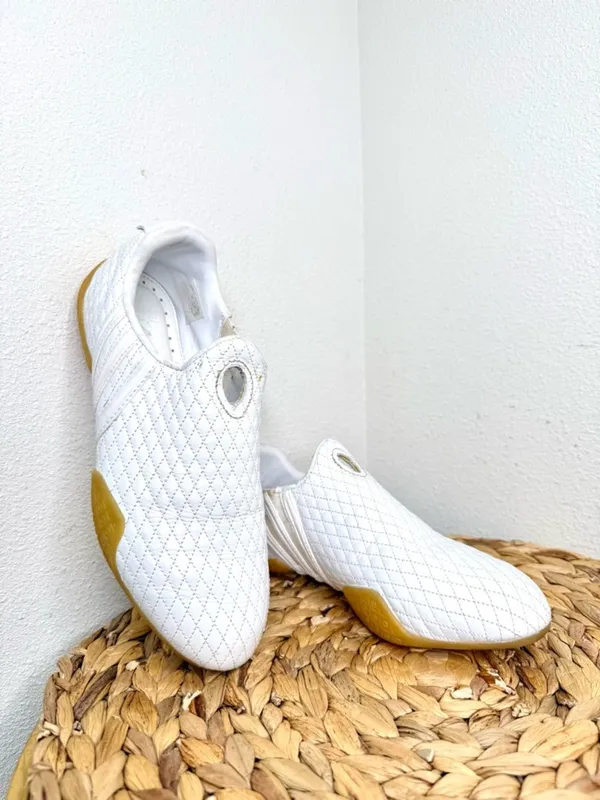 Adidas Chen Tao Sneakers Y2K Leather Quilted shoe Slip-On Quilt Taekwondo White - Image 2