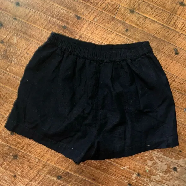 American Eagle linen blend black XXS sailor shorts - Image 3