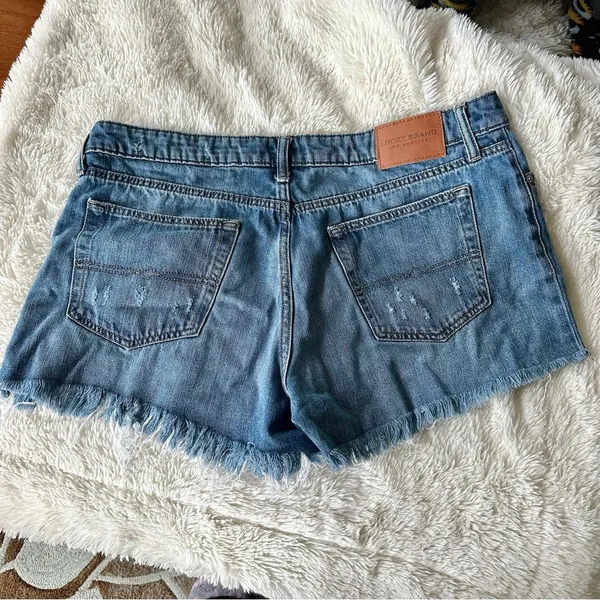 Lucky Brand Cut Off Denim Plus Size Shorts Size 14/32 - Image 6