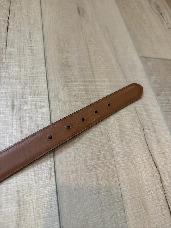Coach Black Leather Belt Size 34 Gold Brass Buckle Vintage Made in Costa Rica - Image 7